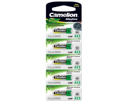 Pila Alcalina LR23A 12V 0% Mercurio (5 pcs) Camelion