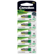 Pila Alcalina LR27A 12V 0% Mercurio (5 pcs) Camelion