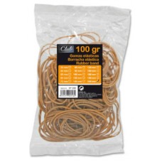 BOLSA 100 GR. GOMAS ELASTICAS N&ordm; 20 DE 20 CM. LARGO OFFICE CLUB 320516 (Espera 4 dias)
