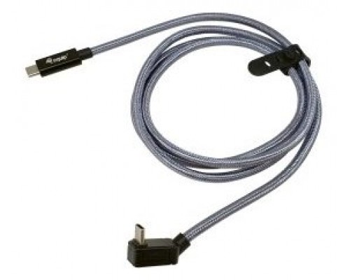 CABLE USB-C MACHO USB-C  ACODADO MACHO USB 3.2 240W 4K