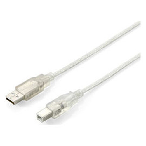 CABLE USB-A A USB-B 1.8M EQUIP 128650 TRANSPARENTE-SX0 CABLE USB-A A USB-B 1.8M EQUIP 128650 TRANSPARENTE