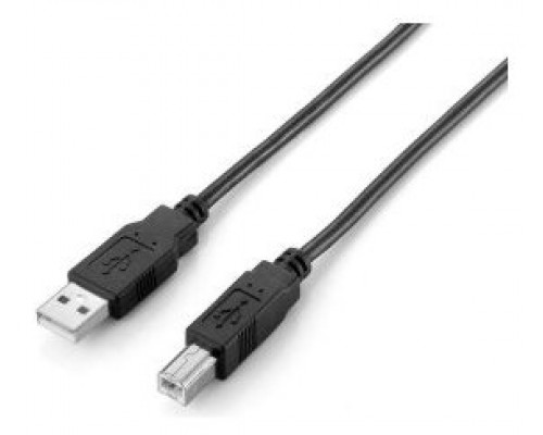 CABLE USB-A 2.0 a USB-B 2M COLOR NEGRO