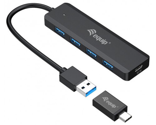 HUB USB 3.2 EQUIP LIFE A 4 PUERTOS USB 3.2 INCLUYE