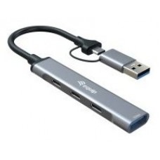 HUB USB-C EQUIP 128969 A 1xUSB-A  3xUSB-C ADAPTADOR