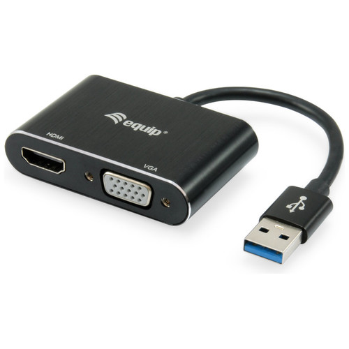 EQUIP ADAPTADOR USB 3.0 A HDMI / VGA 1920 X 1080 60HZ-SX10 EQUIP ADAPTADOR USB 3.0 A HDMI / VGA 1920 X 1080 60HZ