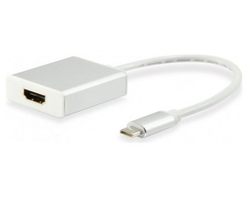 ADAPTADOR USB-C EQUIP 133452 A 1xHDMI 4K HEMBRA 0,15M