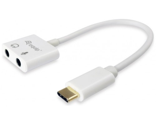 ADAPTADOR USB-C EQUIP A AUDIO 2 JACK 3.5MM HEMBRA