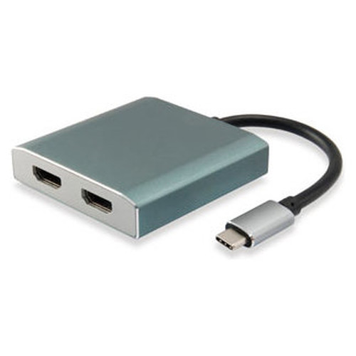 EQUIP ADAPTADOR USB-C MACHO A 2 HDMI HEMBRA 4K-SX13 EQUIP ADAPTADOR USB-C MACHO A 2 HDMI HEMBRA 4K