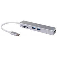 ADAPTADOR USB-C 5EN1 EQUIP HDMI  3 PUERTOS USB 3.0
