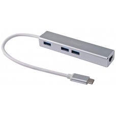 ADAPTADOR  USB-C EQUIP  HUB USB 3.0  3 PUERTOS GIGABIT