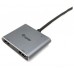 ADAPTADOR USB-C 4IN1  2 X HDMI 4K HUB USB-C CARGA  USB
