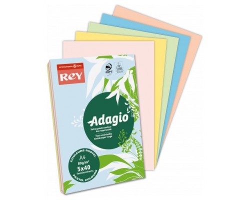 PAQUETE 500H PAPEL 80GR A4 ROSA PALIDO ADAGIO 40002463 (MIN5) (Espera 4 dias)