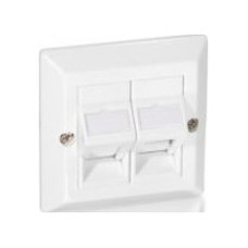 PLACA FRONTAL UNIVERSAL EQUIP ROSETA KEYSTON 2 PUERTOS