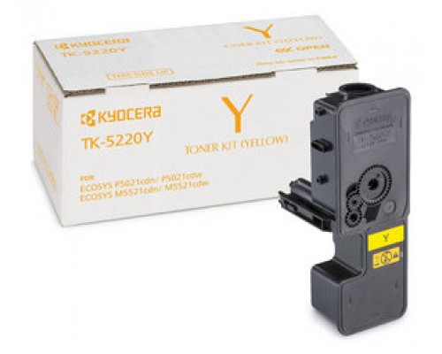 KYOCERA MITA TK-5220Y Toner amarillo ECOSYS M5521cdw/cdn, P5021cdn/cdw 1200pag