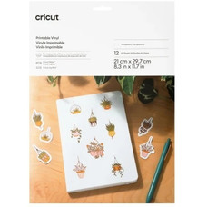 CRICUT PRINTABLE VINYL A4 - 12 (Espera 4 dias)