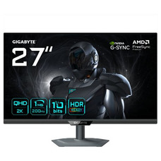 GIGABYTE G27Q2 Monitor Gaming 27&rdquo; 2K QHD - 2560 x 1440, 200Hz, 1ms, 350 cd/m&sup2;, Compatible con G-Sync, FreeSync Premium, HDR10, HDMI 2.0, DisplayPort 1.4 (Espera 4 dias)