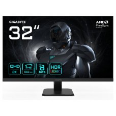 GIGABYTE GS32QA Monitor Gaming 32” QHD - 2560 x 1440, 180Hz, 1ms, 300 cd/m², FreeSync Premium, HDR Ready, HDMI 2.0, DisplayPort 1.4 (Espera 4 dias)