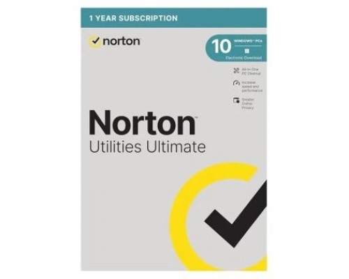 NORTON UTILITIES ULTIMATE 1 USER 10 DEVICE 12MO **L.