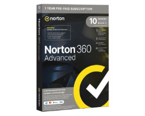 NORTON 360 ADVANCE 200GB 1 USER 10 DEVICES 1