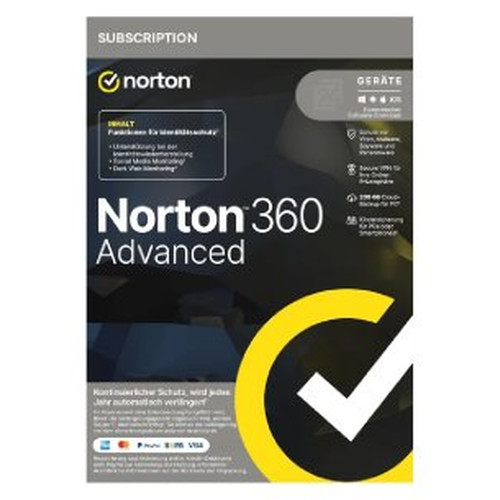 SOFTWARE ANTIVIRUS NORTON 360 ADVANCED PWM 200GB ES-SX6 SOFTWARE ANTIVIRUS NORTON 360 ADVANCED PWM 200GB ES