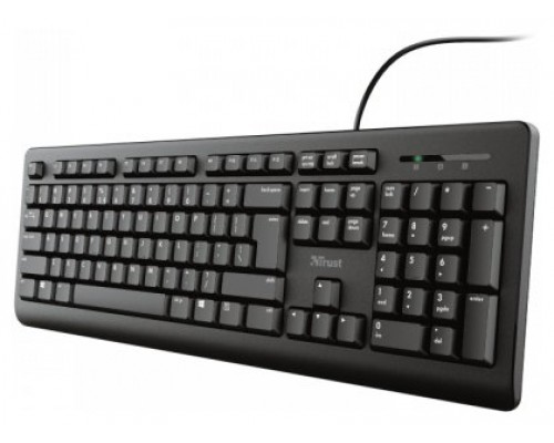 TECLADO TRUST USB TK-150 SILENCIOSO NEGRO 23982