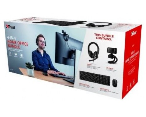 BUNDLE HOME OFFICE TRUST HEADSET RENO +TECLADO Y