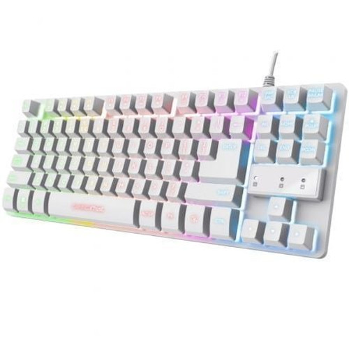 Trust GXT 833W Thado teclado Juego USB QWERTY Español Blanco (Espera 4 dias)-SX5 Trust GXT 833W Thado teclado Juego USB QWERTY Español Blanco (Espera 4 dias)