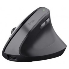 RATON OPTICO WIRELESS ERGONOMICO VERTICAL BAYO II NEGRO TRUST (Espera 4 dias)