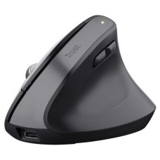 RATON OPTICO WIRELESS ERGONOMICO VERTICAL BAYO+ NEGRO TRUST (Espera 4 dias)