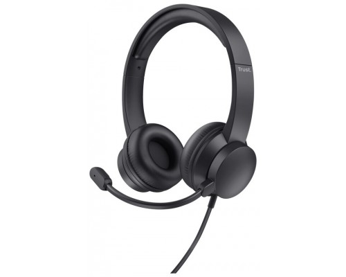 HEADSET TRUST HS-201 25373 USB MICROFONO PLEGABLE