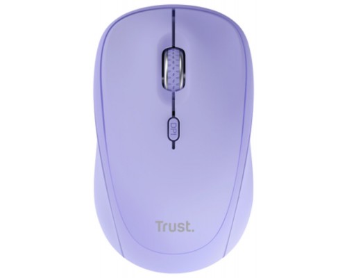 MOUSE TRUST WIRELESS Y BLUETOOTH YVI+ LILA 1600DPI