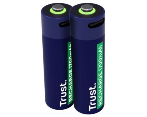 PILAS AA RECARGABLE TRUST USB-C 1700 mAh PACK 2
