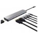 HUB 7 PUERTOS USB-C HALYX GRIS TRUST (Espera 4 dias)