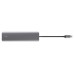 HUB 7 PUERTOS USB-C HALYX GRIS TRUST (Espera 4 dias)