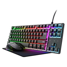 Trust GXT 794 3-in-1 Gaming teclado Rat&oacute;n incluido Juego USB QWERTY Espa&ntilde;ol Negro (Espera 4 dias)
