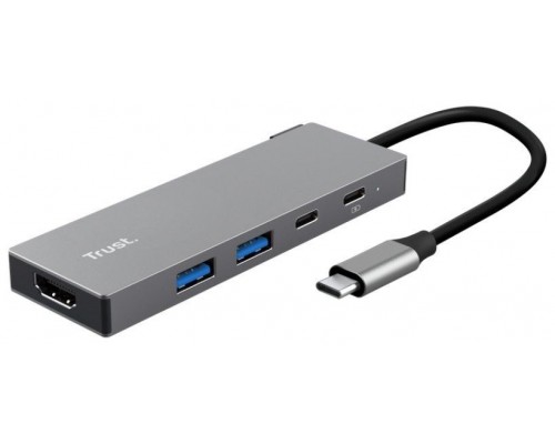 HUB 5 PUERTOS USB-C DALYX GRIS TRUST (Espera 4 dias)-SX4 HUB 5 PUERTOS USB-C DALYX GRIS TRUST (Espera 4 dias)