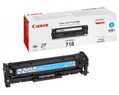 TONER CYAN CANON MF724/728/729CX/LBP7210/7660/7680 (718) (Espera 4 dias)