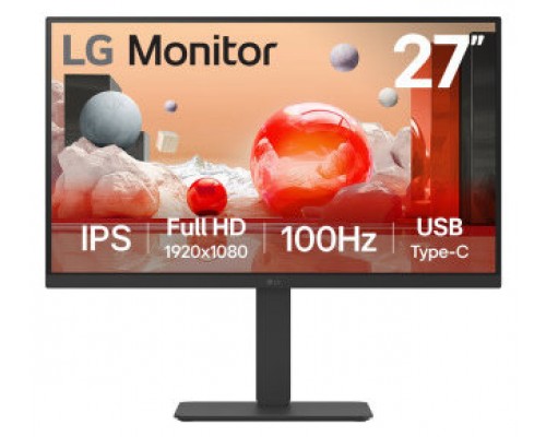 LG 27BA650-B pantalla para PC 68,6 cm (27") 1920 x 1080 Pixeles Full HD LCD Negro (Espera 4 dias)