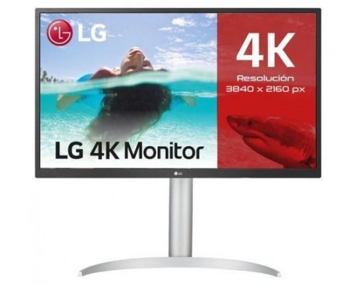 LG 27UP550P-W pantalla para PC 68,6 cm (27") 3840 x 2160 Pixeles 4K Ultra HD Plata, Blanco (Espera 4 dias)