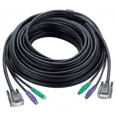 Aten 30ft PS/2 cable para video, teclado y ratón (kvm) Negro 10 m (Espera 4 dias)