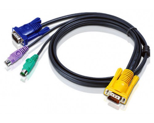 Aten Cable KVM PS/2 con SPHD 3 en 1 de 3 m (Espera 4 dias)