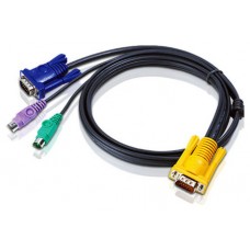 Aten 2L5206P cable para video, teclado y ratón (kvm) Negro 6 m (Espera 4 dias)