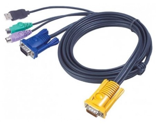 Aten 2L5302UP cable para video, teclado y ratón (kvm) Negro 1,8 m (Espera 4 dias)