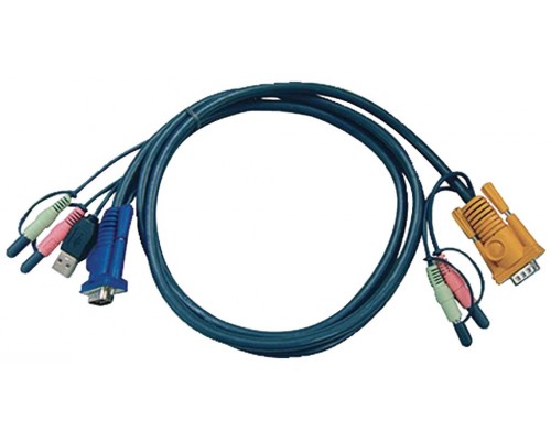 Aten Cable KVM USB con audio y SPHD 3 en 1 de 1,8 m (Espera 4 dias)