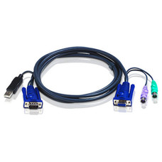 Aten 2L5506UP cable para video, teclado y ratón (kvm) Negro 6 m (Espera 4 dias)-SX8 Aten 2L5506UP cable para video, teclado y ratón (kvm) Negro 6 m (Espera 4 dias)
