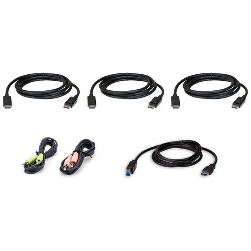 ATEN KIT DE CABLE PARA KVM SEGURO DISPLAYPORT TRIPLE DISPLAY USB DE 1,8 M (2L-7D02UDPX6) (Espera 4 dias)-SX10 ATEN KIT DE CABLE PARA KVM SEGURO DISPLAYPORT TRIPLE DISPLAY USB DE 1,8 M (2L-7D02UDPX6) (Espera 4 dias)