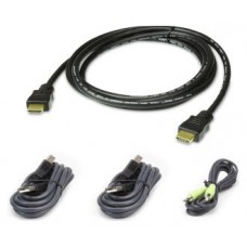 Aten 2L-7D02UHX4 cable para video, teclado y ratón (kvm) 1,8 m Negro (Espera 4 dias)