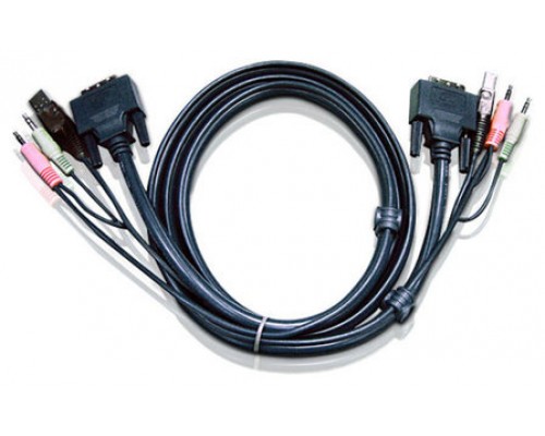 Aten Cable KVM DVI-I single link USB de 3 m (Espera 4 dias)