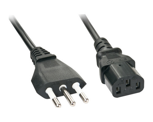Lindy 30413 cable de transmisi&oacute;n Negro 2 m CEI 23-16 C13 acoplador (Espera 4 dias)
