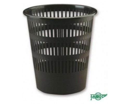 PAPELERA REJILLA 12 L COLOR NEGRO PLÁSTICO RECICLADO Y RECICLABLE FAIBO 307R2 (Espera 4 dias)